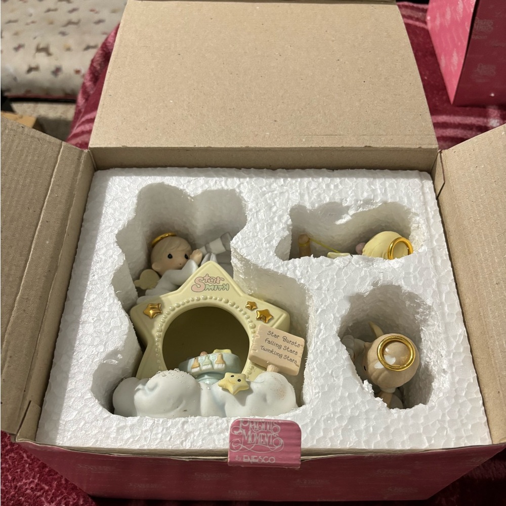 Precious Moments The Star Smith Heavenly Daze Vintage #879568 Angels Star Gazing